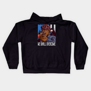 Black Panther Party We Shall Overcome Racism Kids Hoodie